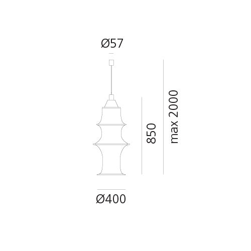 Artemide Falkland Pendelleuchte – Ansicht 4