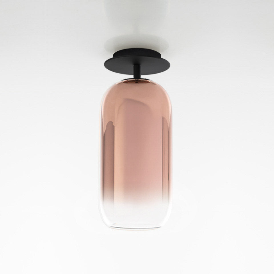Artemide Gople Pendelleuchte – Decke, Schwarz, Kupfer, Standard