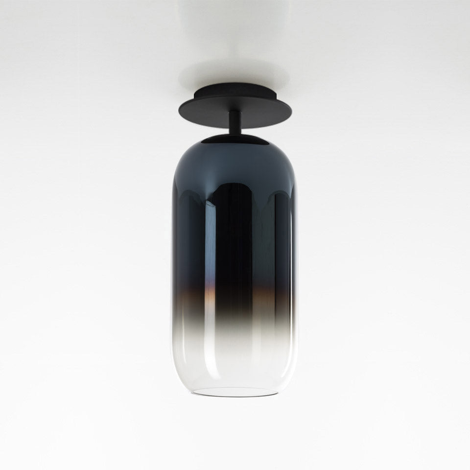 Artemide Gople Pendelleuchte – Decke, Schwarz, Blau, Standard