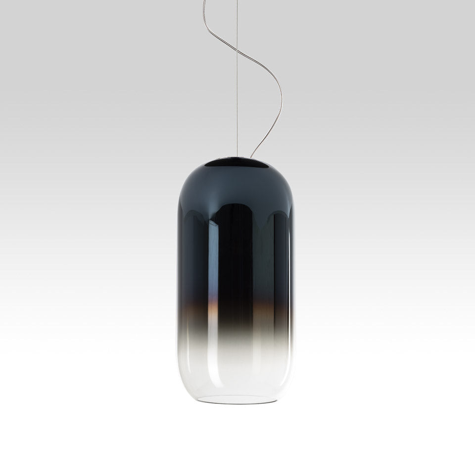 Artemide Gople Pendelleuchte – Standard, Schwarz, Blau, Standard