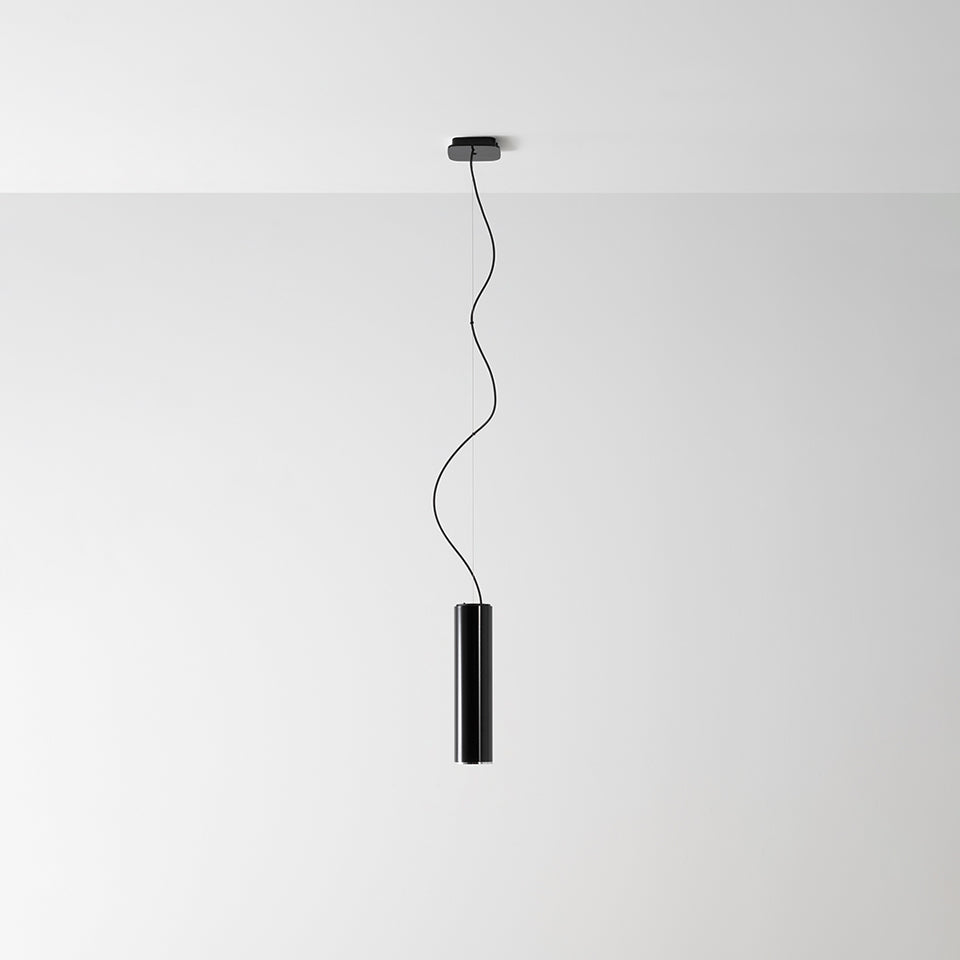 Artemide Ilio Collection Deckenleuchte – Pendel 36, Schwarz glänzend, 2700 K