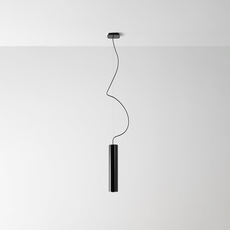 Artemide Ilio Collection Deckenleuchte – Pendel 45, Schwarz glänzend, 2700 K