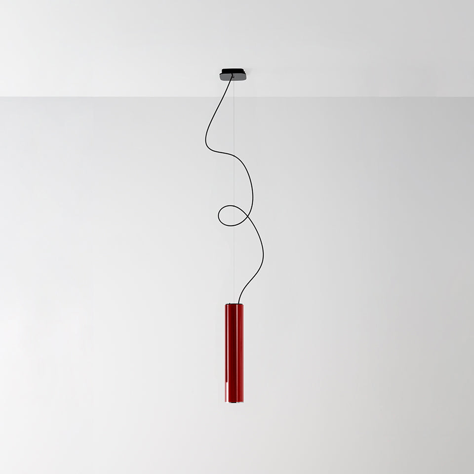 Artemide Ilio Collection Deckenleuchte – Pendel 45, Rubinrot, 2700 K