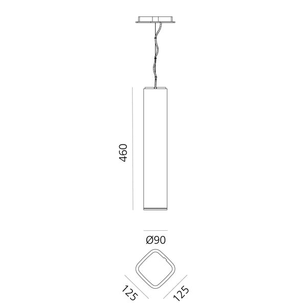 Artemide Ilio Collection Deckenleuchte – Pendel 45, Weiß glänzend, 2700 K