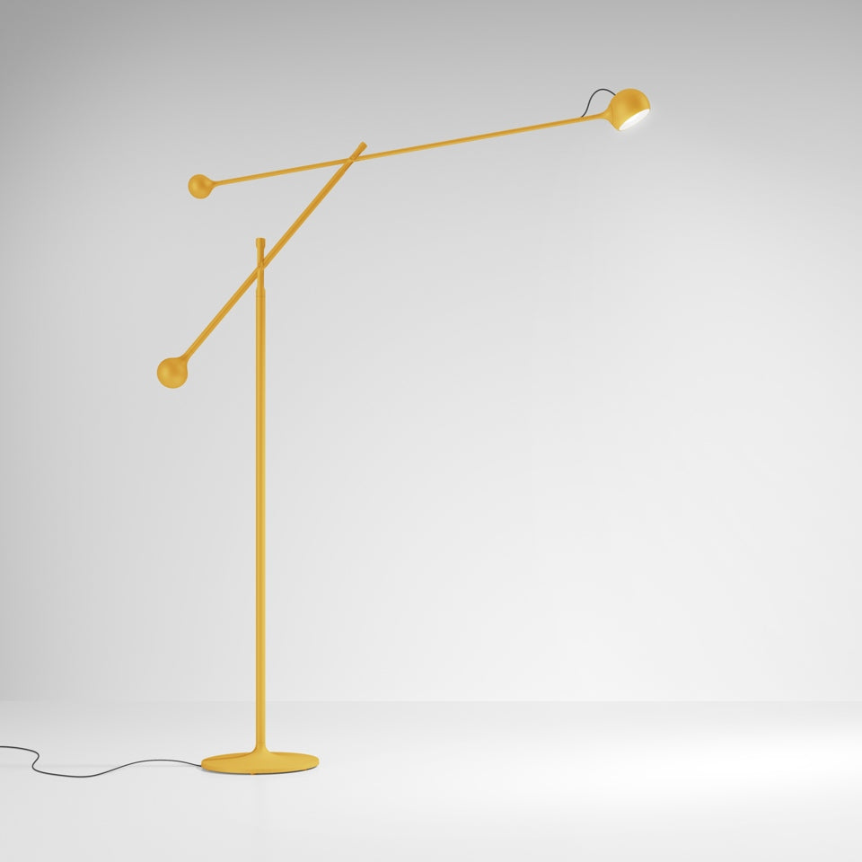 Artemide Ixa Wandleuchte – Boden – für Leuchtmittel, Gelb, Standard