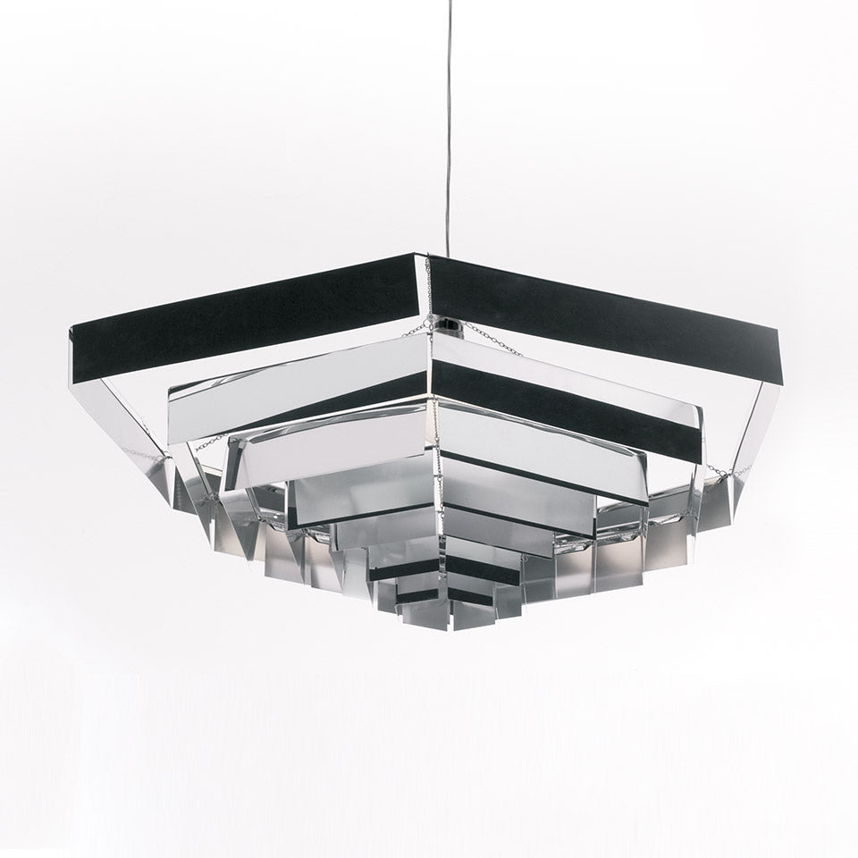 Artemide Lampada Esagonale Pendelleuchte – 82, Aluminium