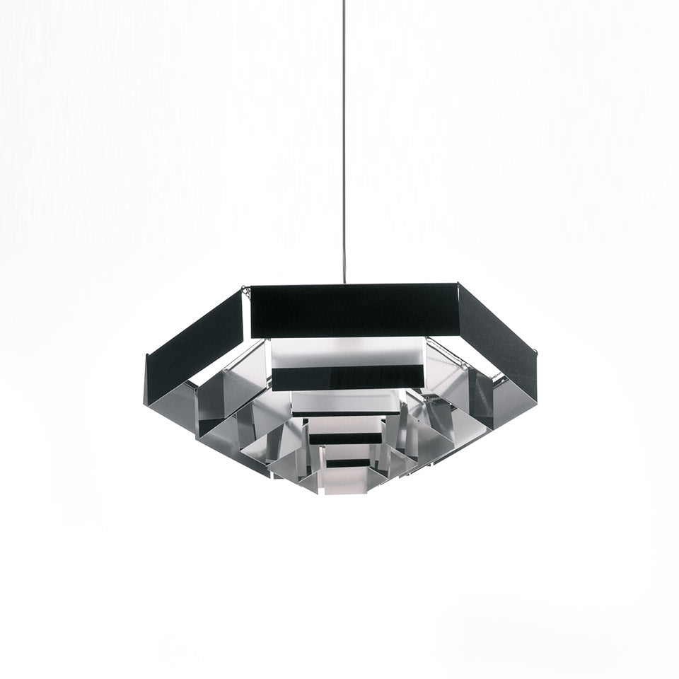 Artemide Lampada Esagonale Pendelleuchte – Standard, Aluminium