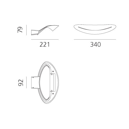 Artemide Mesmeri Wandleuchte – Ansicht 1