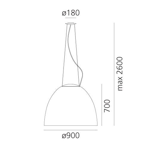 Artemide Nur 1618 Pendelleuchte – Ansicht 1