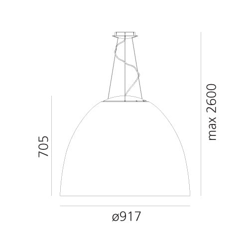 Artemide Nur Acoustic Pendelleuchte – Ansicht 1