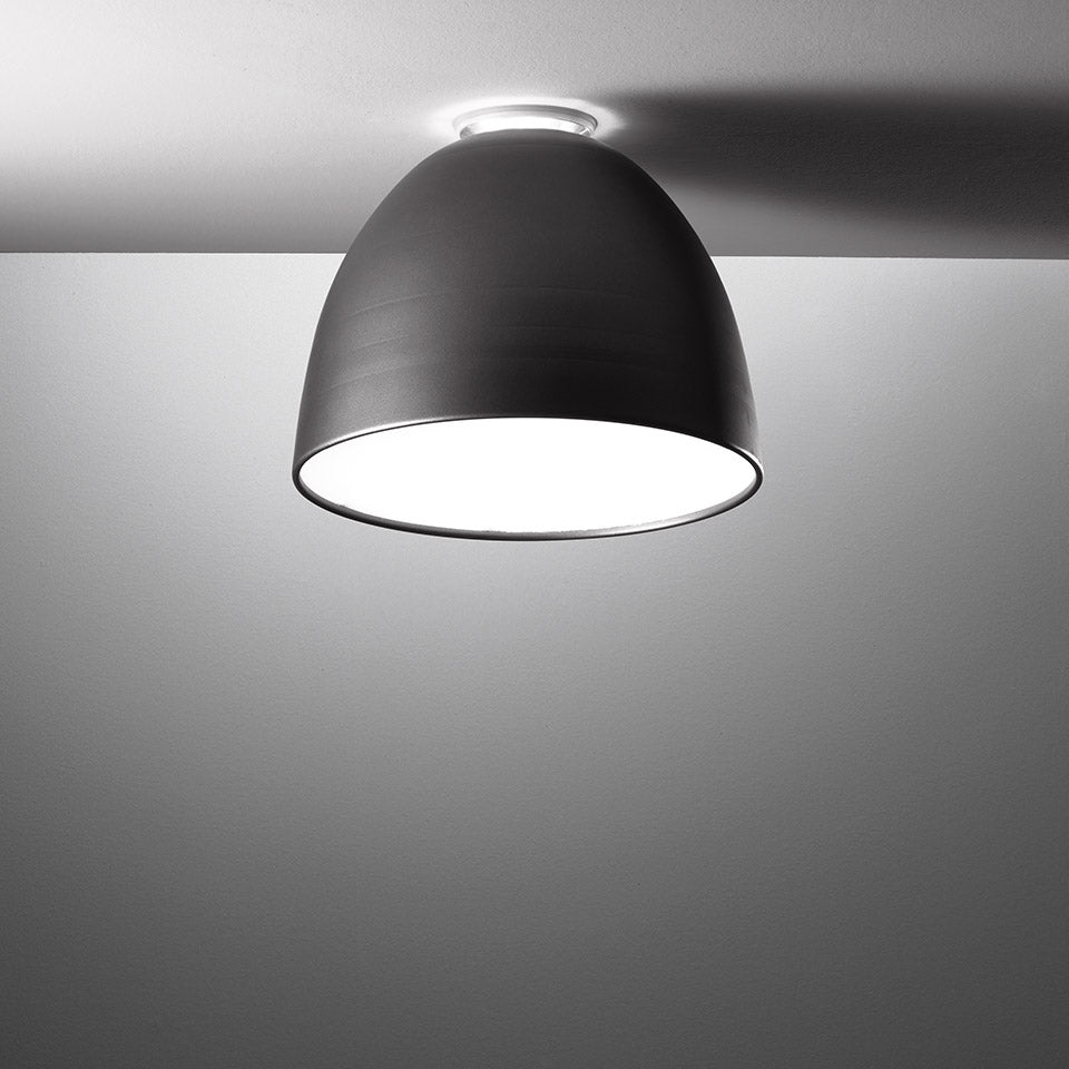 Artemide Nur Mini Deckenleuchte – Decke, Anthrazitgrau, für Leuchtmittel