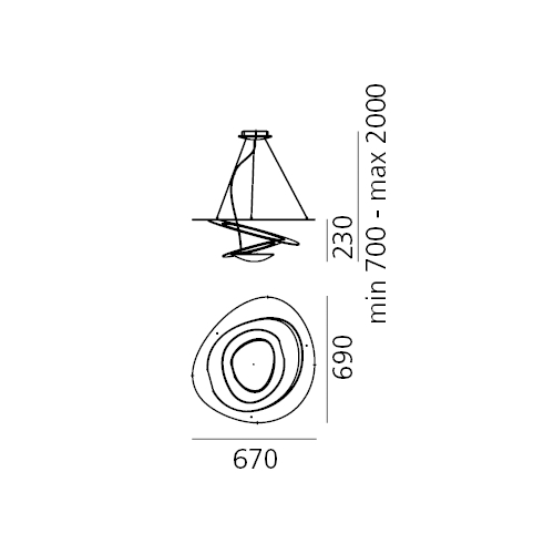 Artemide Pirce Pendelleuchte – Ansicht 1