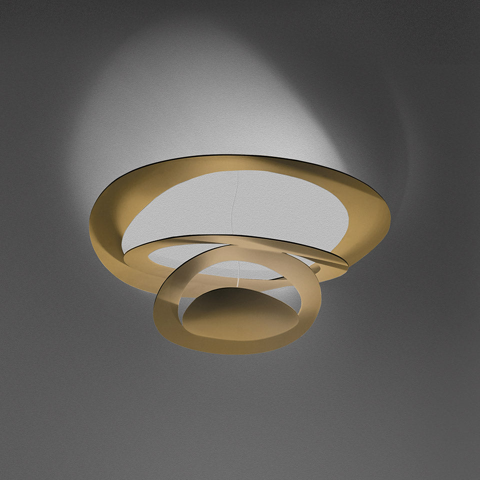 Artemide Pirce Deckenleuchte – Mini Decke, Gold, 3000 K