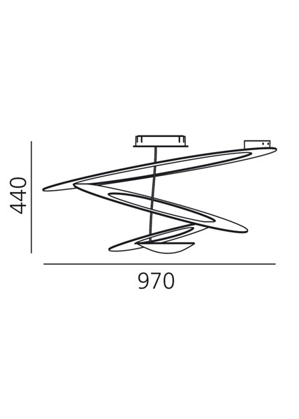Artemide Pirce Deckenleuchte – Ansicht 1