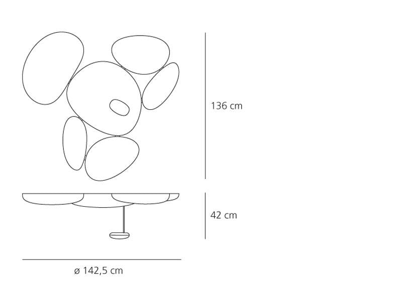 Artemide Skydro Deckenleuchte – Ansicht 1