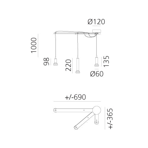 Artemide Stablight Pendelleuchte – Ansicht 1