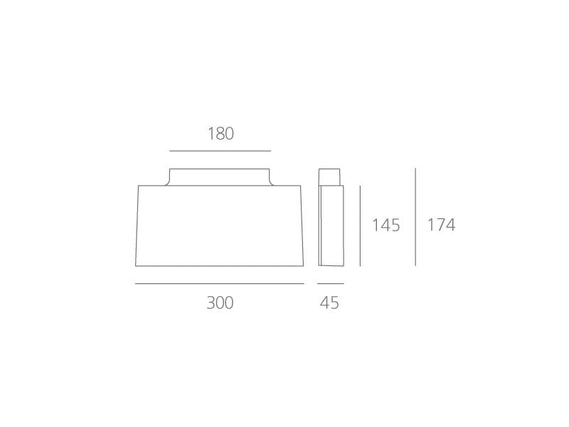 Artemide Surf Wandleuchte – Ansicht 1