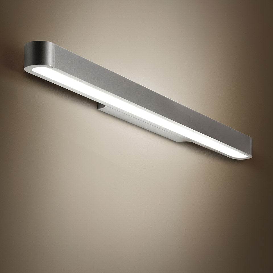 Artemide Talo Wandleuchte – Wand 90, Standard, dimmbar, Silber