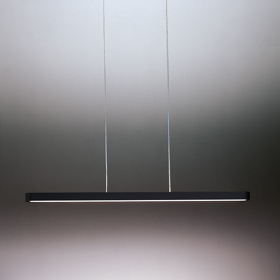 Artemide Talo Pendelleuchte – Pendel 90, Schwarz matt