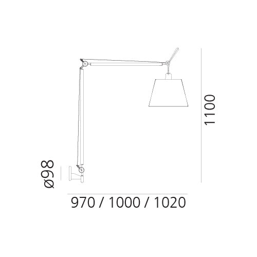 Artemide Tolomeo Mega Wandleuchte – Ansicht 2