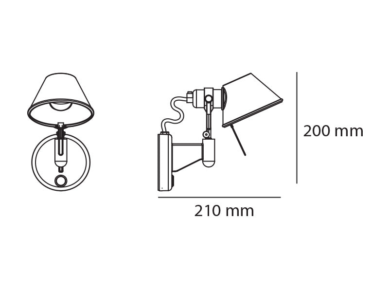 Artemide Tolomeo Micro Faretto Wandleuchte – Ansicht 1