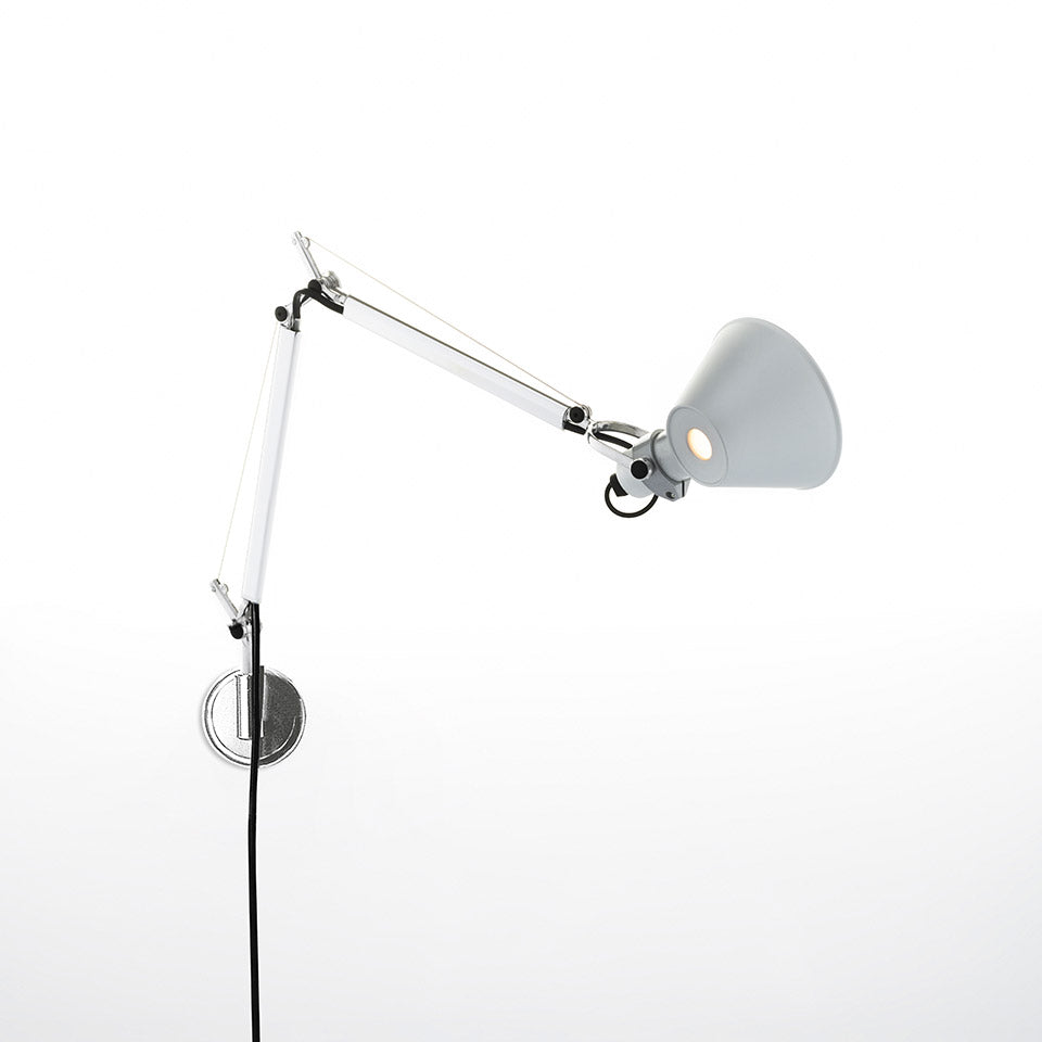 Artemide Tolomeo Micro Wandleuchte – Aluminium, für Leuchtmittel