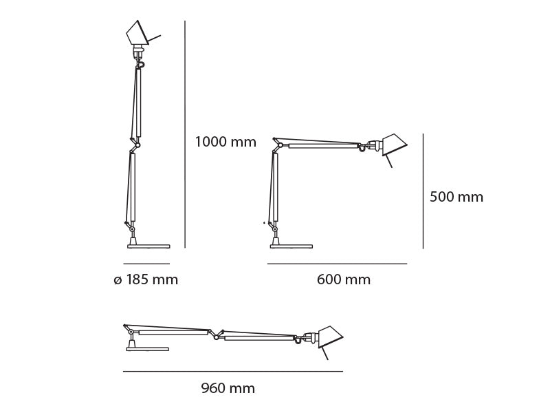 Artemide Tolomeo Midi Tischleuchte – Ansicht 1