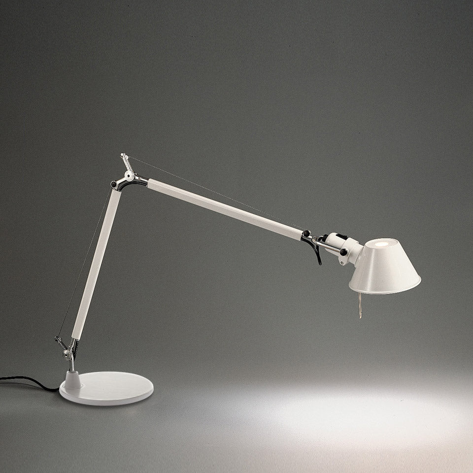 Artemide Tolomeo Mini Tischleuchte – für Leuchtmittel, Weiß, Einbaustift