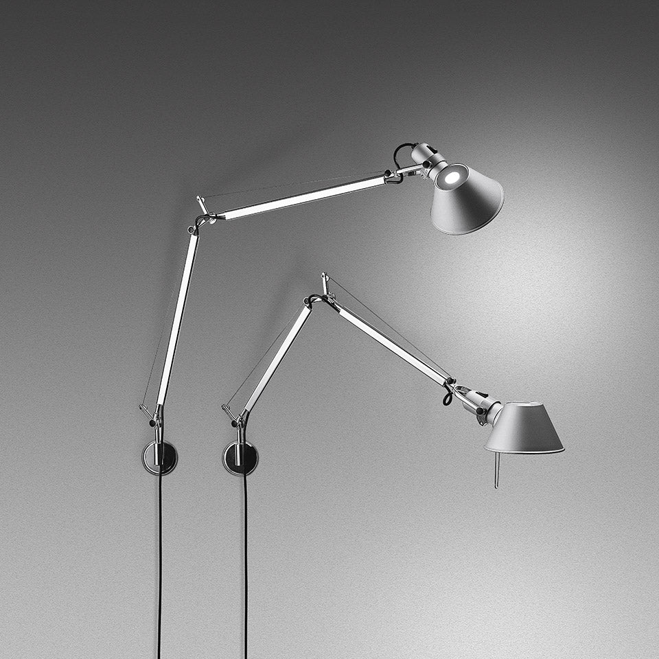 Artemide Tolomeo Wandleuchte – Aluminium, für Leuchtmittel