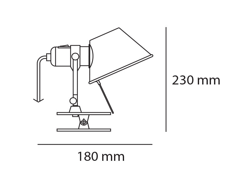 Artemide Tolomeo Pinza Wandleuchte – Ansicht 4