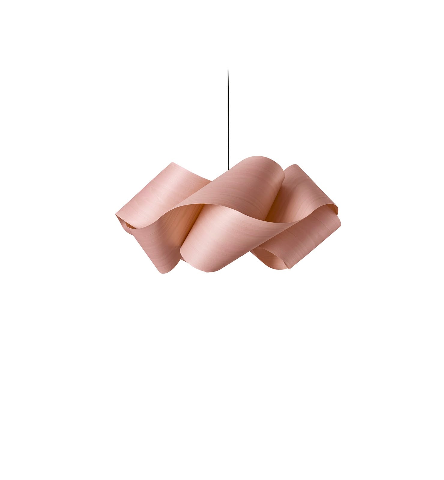 LZF Swirl Pendelleuchte – Furnier Zartrosa