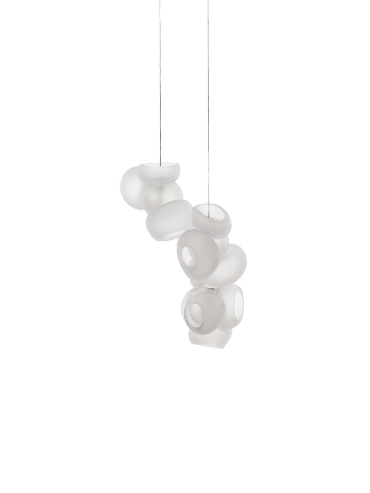 Bocci 100 Random Pendelleuchte – 100.3 – 3 Pendel, Ø152 mm Baldachin rund, 2700 K