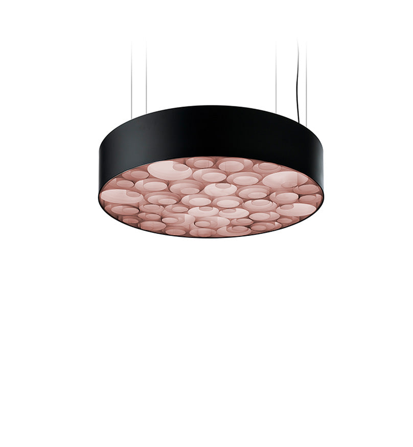 LZF Spiro Pendelleuchte – Furnier Zartrosa, Schwarz