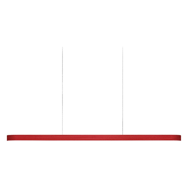 LZF I-Line Pendelleuchte – Furnier Rot