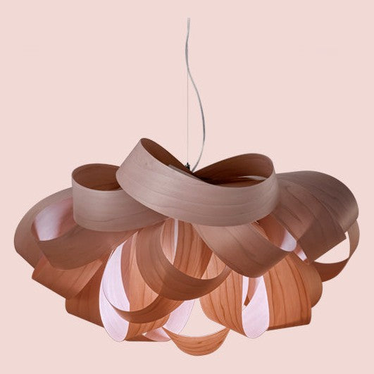 LZF Agatha Small Pendelleuchte – Furnier Zartrosa