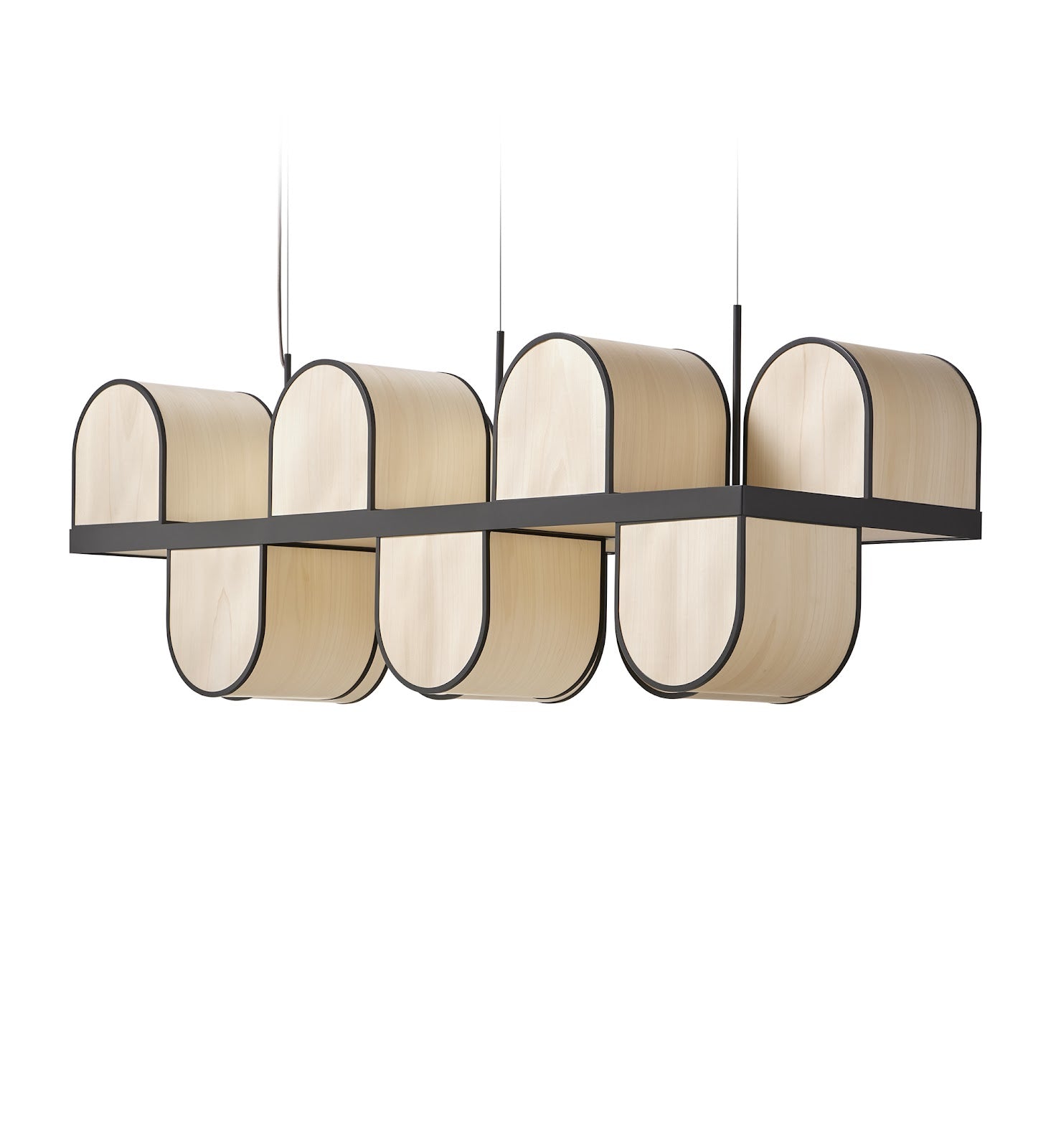 LZF Osca Large Pendelleuchte – Furnier Naturweiß