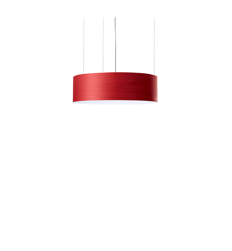 LZF Gea Pendelleuchte – Furnier Rot