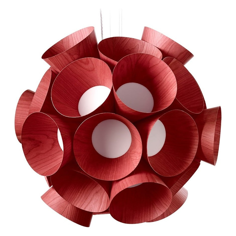 LZF Dandelion Pendelleuchte – Furnier Rot