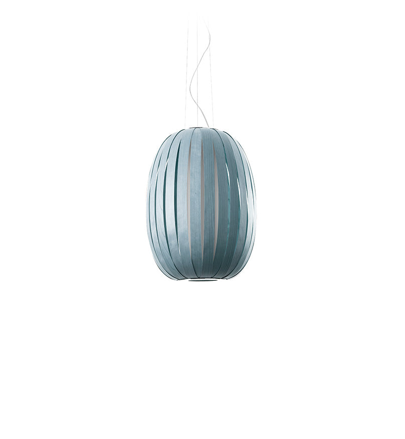 LZF Pod Pendelleuchte – Furnier Meeresblau