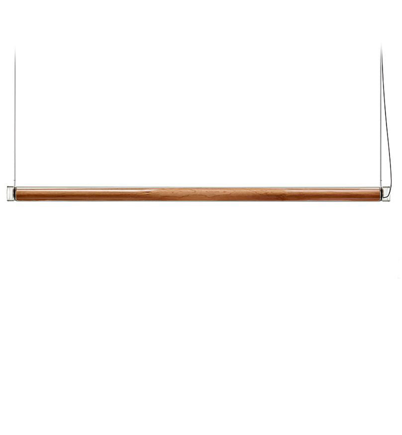 LZF Estela Horizontal Pendelleuchte – Furnier Kirsche natur