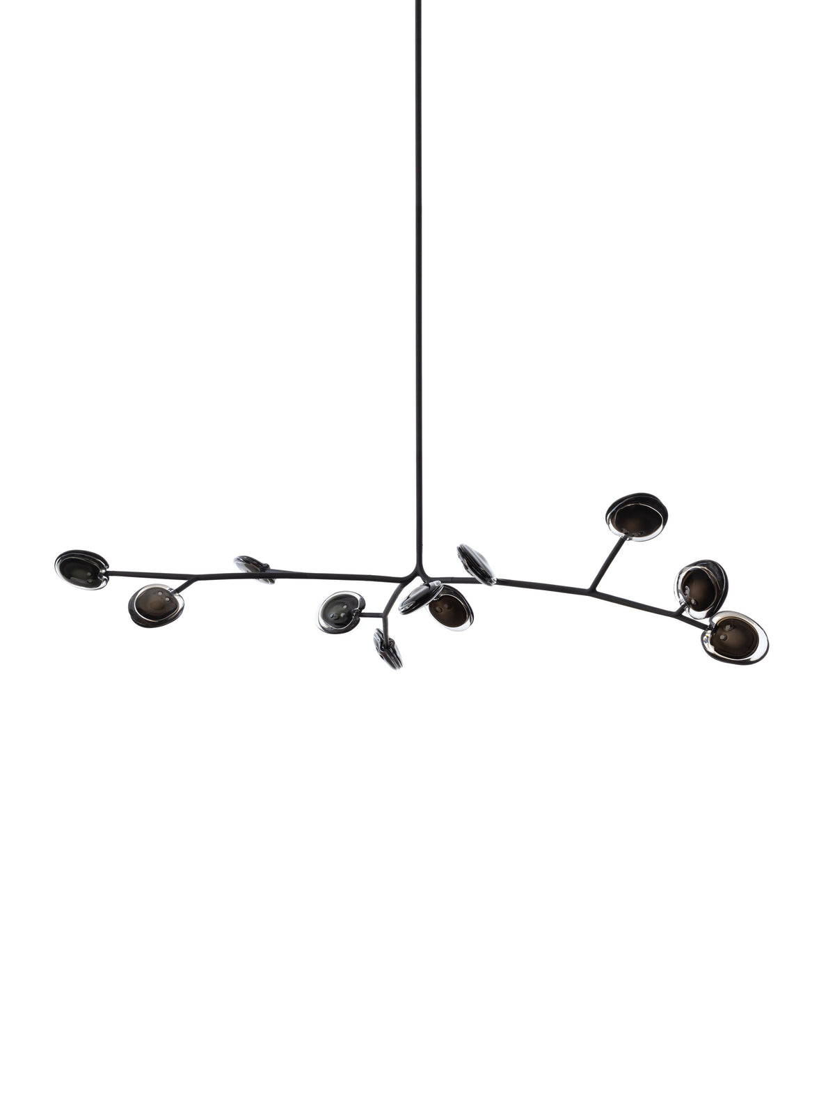 Bocci 16 Armature Pendelleuchte – 16.11a.1 – 11 Pendel, 1005 mm hoch, mit 500 mm Verlängerung, grau 1, 2700 K