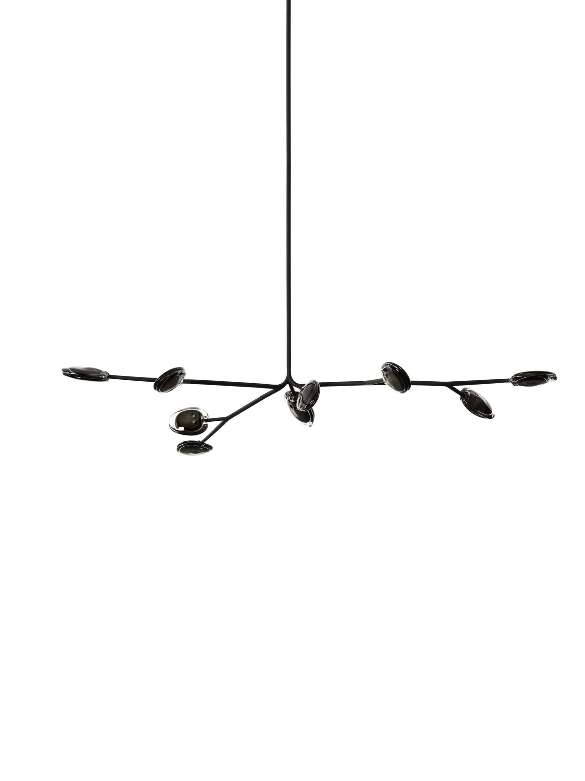 Bocci 16 Armature Pendelleuchte – 16.9a.1 – 9 Pendel, 1000 mm hoch, mit 500 mm Verlängerung, grau 1, 2700 K