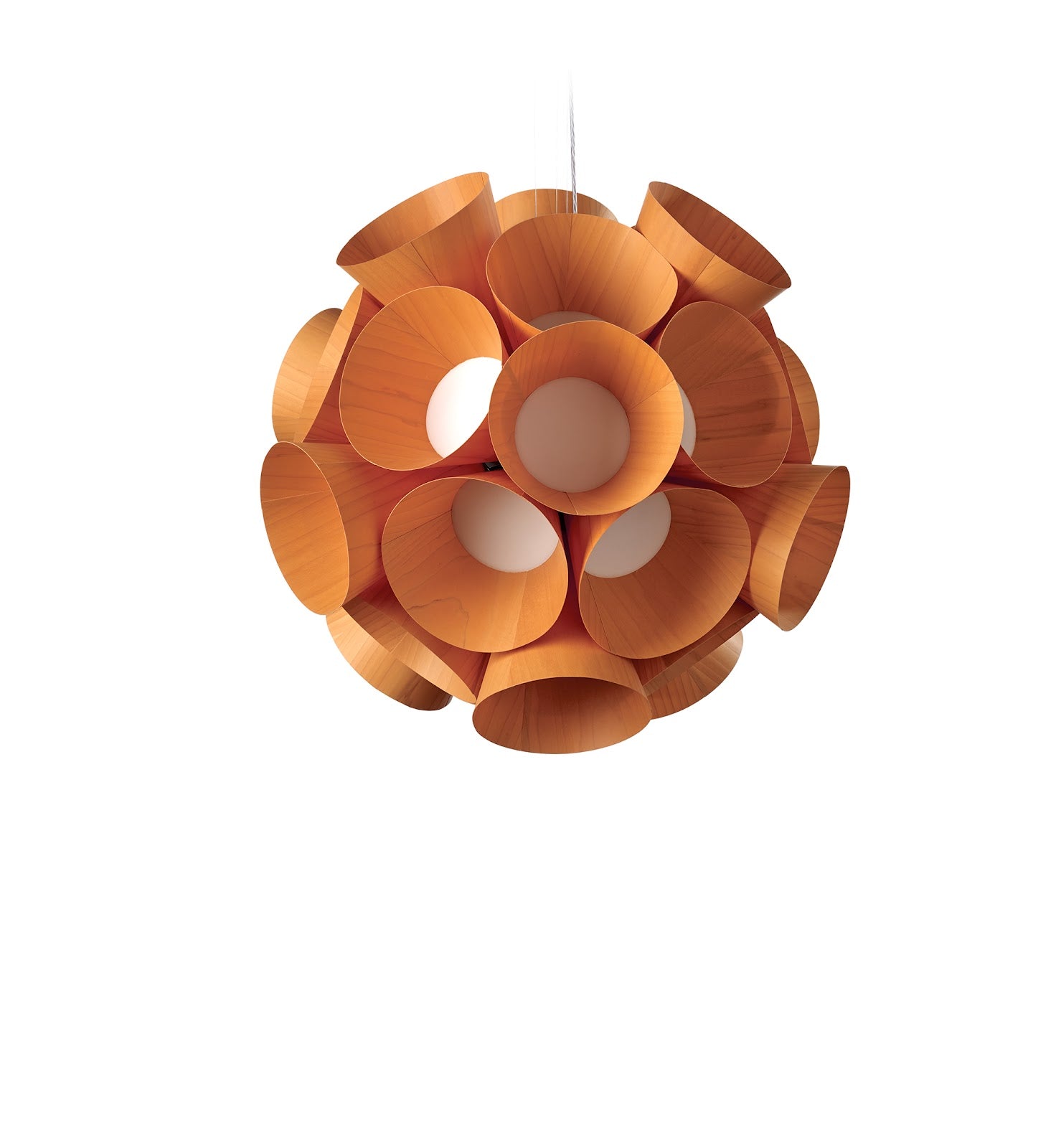 LZF Dandelion Pendelleuchte – Furnier Orange