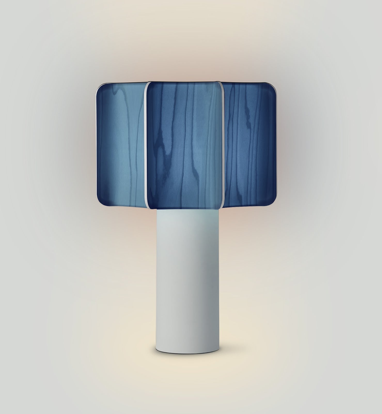 LZF Kactos Tischleuchte – Furnier Blau