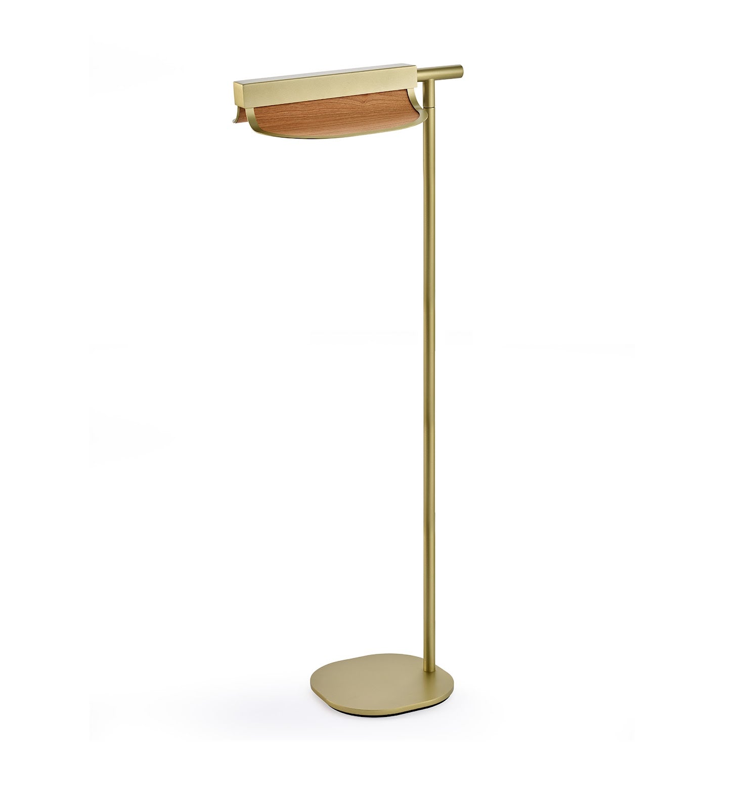 LZF Omma Stehleuchte – Furnier Kirsche natur, Gold