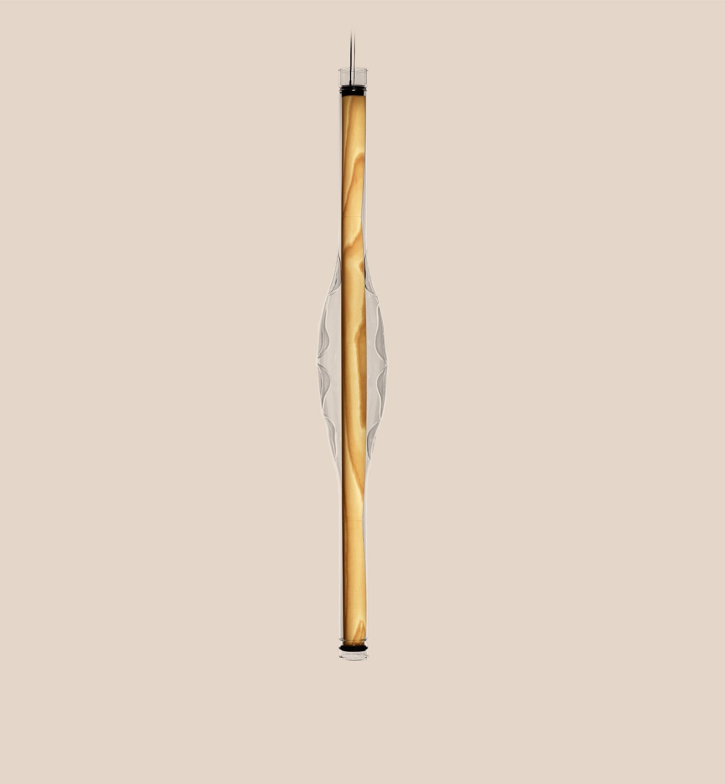 LZF Dune Vertical Pendelleuchte – Furnier Buche natur