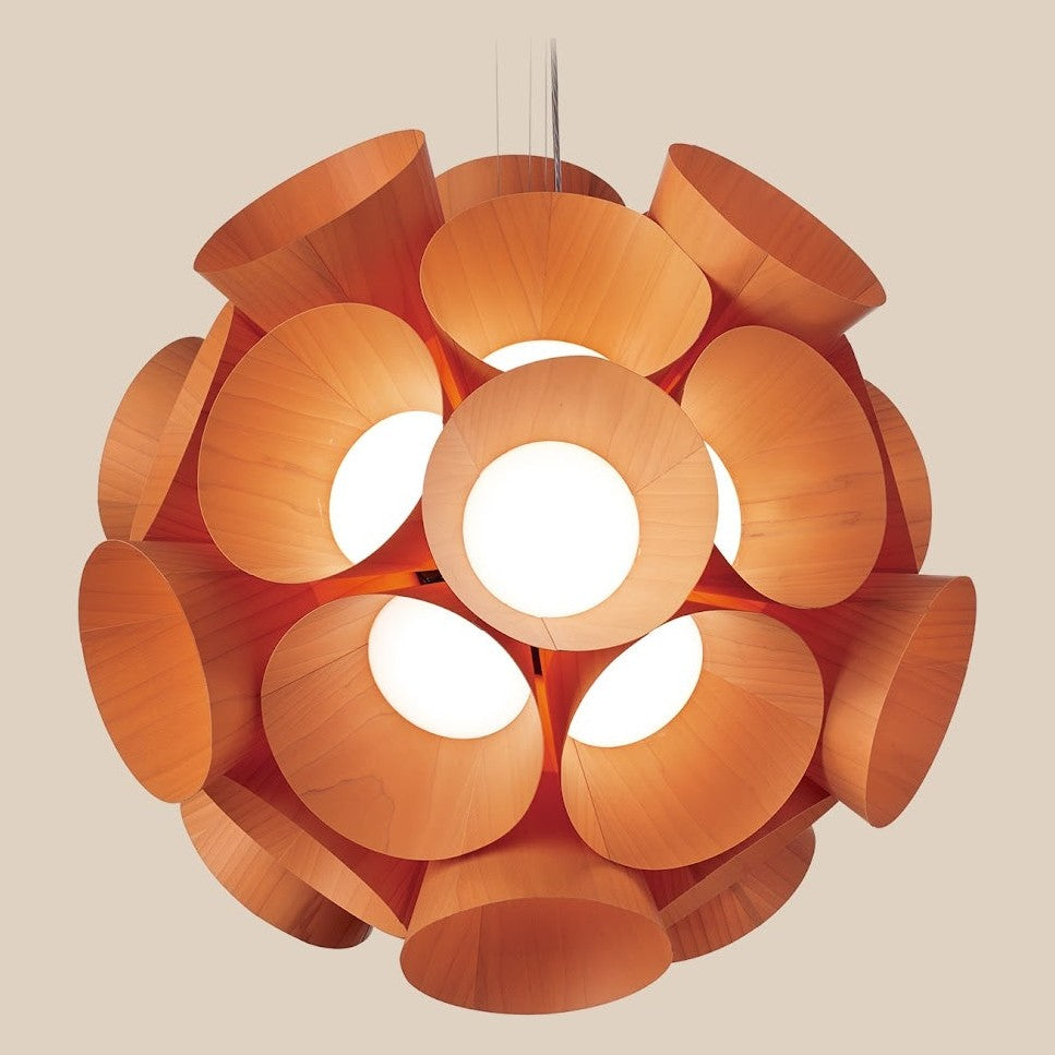 LZF Dandelion Pendelleuchte – Furnier Orange