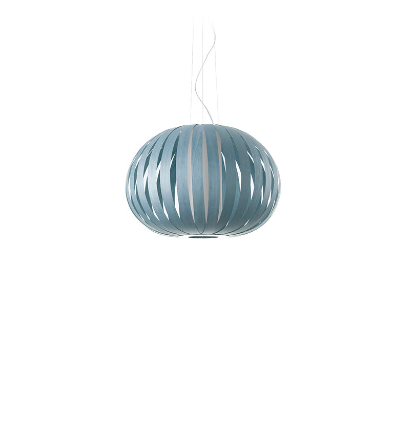 LZF Poppy Pendelleuchte – Furnier Meeresblau