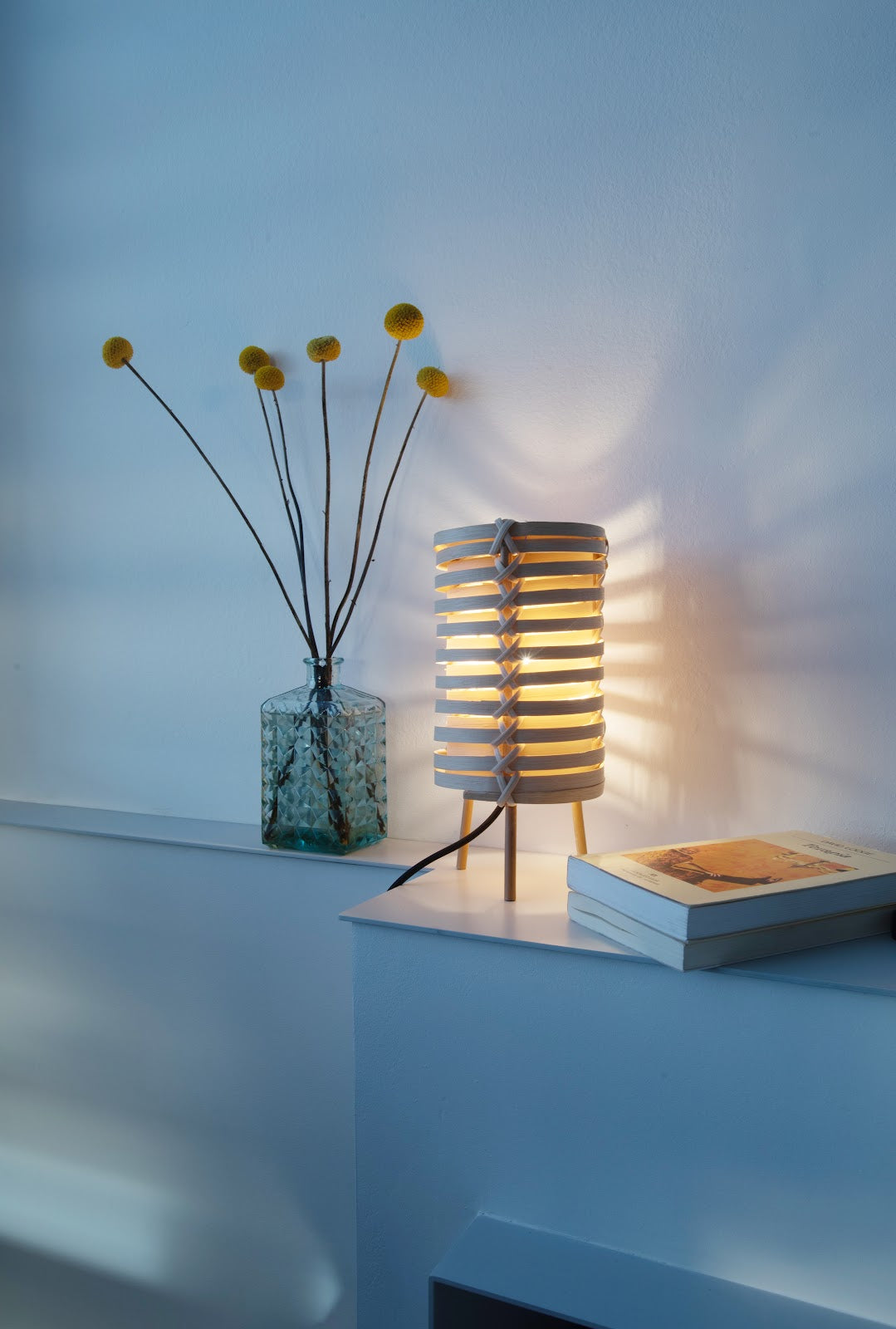 JUNCO Tischleuchte mini — Rattan, E14 – Produktansicht 6