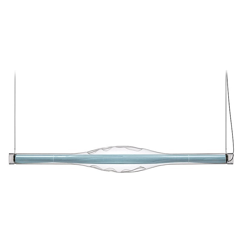 LZF Dune Horizontal Pendelleuchte – Furnier Meeresblau